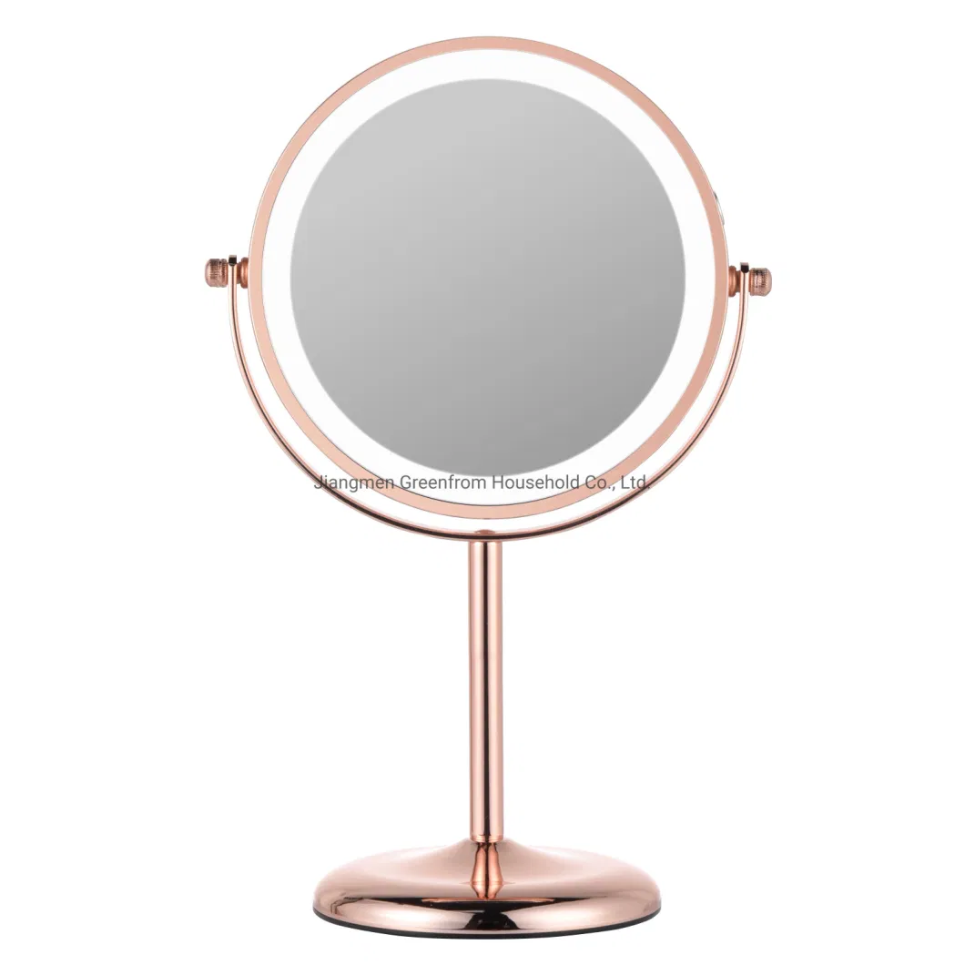 7&prime;&prime; HD Double Sided Home Decoration LED Lighting Make up Table Cosmetic Mirror