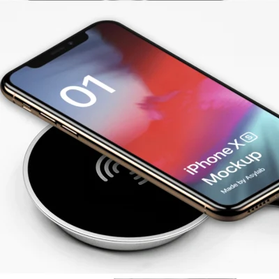 15W Qi Embedded Desktop Wireless Charger Mat Custom Logo